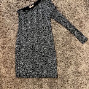 Elegant Black and White Women's Dress